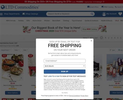 ltd commodities free shipping code
